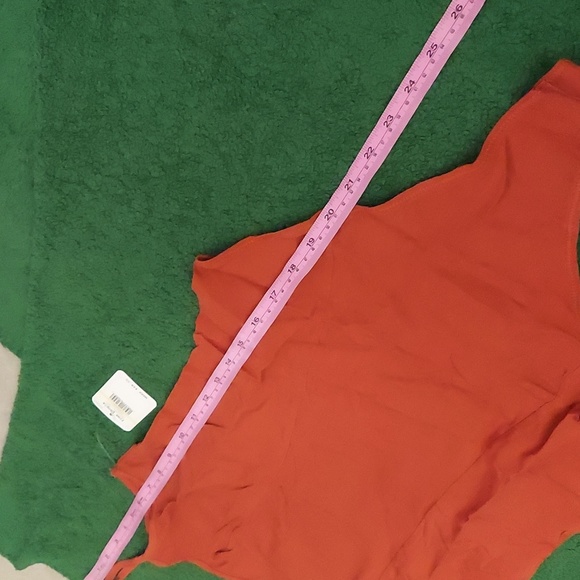 Free People NEW Last Rose Bodysuit Amber Coral Medium - Picture 6 of 11